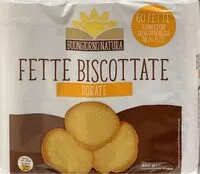 चीनी की मात्रा Fette Biscottate dorate