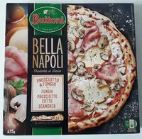 चीनी की मात्रा BUITONI BELLA NAPOLI Pizza Surgelée Prosciutto Funghi 415g