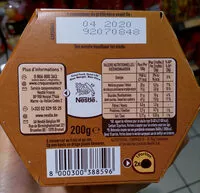 Количество сахара в Truffes chocolat noir éclats de caramel