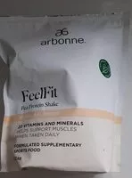Suhkru kogus sees Feel fit protein vanilla