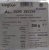 Zuckermenge drin Voglia di fichi secchi