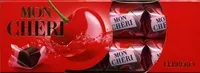 Sokerin määrä sisällä Bouchées Mon Chéri Liqueur cerise x16 - 168g