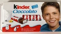 入っている砂糖の量 Cioccolato