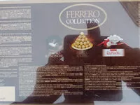 Sucre et nutriments contenus dans Ferrero collection