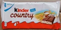 含糖量 Barre Chocolatée Kinder Country Céréales chocolat x4 - 94g
