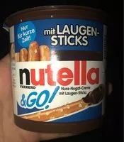 Sucre et nutriments contenus dans Nutella go