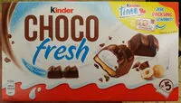 Amount of sugar in Chocolat Kinder Chocofresh fourré lait noisette x5