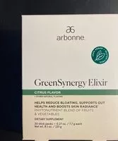 Suhkru kogus sees GreenSynergy Elixir