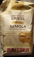 Cantidad de azúcar en Hartweizen Griess (Fein)