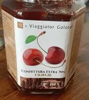 入っている砂糖の量 Confettura extra 70% ciliegie