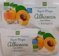 Sokerin määrä sisällä Yogurt magro albicocca biologico