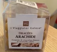 Sokerin määrä sisällä Dragees arachidi