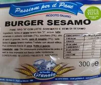 Sokerin määrä sisällä Burger Sesamo