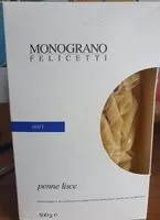 İçindeki şeker miktarı Penne lisce MATT