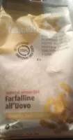Sokerin määrä sisällä Farfalline all'uovo