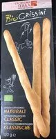 चीनी की मात्रा Biogrissini integrali con semi di lino