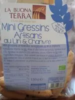 चीनी की मात्रा Mini gressins artisan au Lin et Chanvre