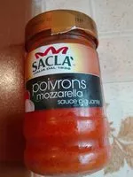 Suhkru kogus sees SAUCE POIVRONS MOZZARELLA 190 GR