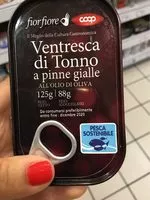 含糖量 Ventresca Di Tonno a Pinne Gialle Coop 125 G (88 G égoutté)