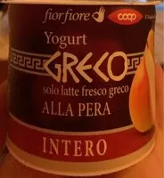 Sokerin määrä sisällä Yogurt greco alla pera