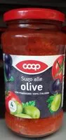 入っている砂糖の量 Sugo alle olive
