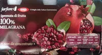 入っている砂糖の量 Spremuta di frutta 100% melagrana