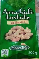 Jumlah gula yang masuk Arachidi tostate in guscio 500g MadreSole