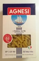 Количество сахара в Fusilli N. 78 - Pâtes alimentaires de qualité supérieure