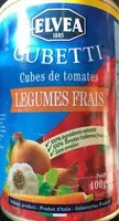 Sokerin määrä sisällä Cubetti Cubes de tomates legumes frais