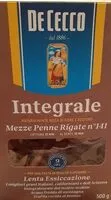 Sokerin määrä sisällä Mezze penne rigate integrali n°141