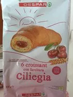 入っている砂糖の量 Croissant con farcitura ciliegia