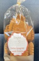 Amount of sugar in Biscotti rustici di farina integrale e miele d’acacia