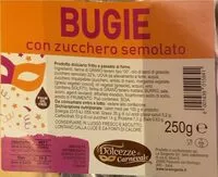 Suhkru kogus sees BUGIE con zucchero semolato