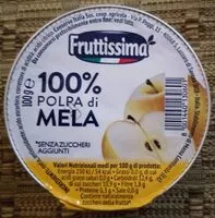 入っている砂糖の量 Fruttissima polpa di frutta