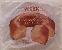 Suhkru kogus sees Ciambella classica Vogrig