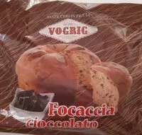 Suhkru kogus sees Focaccia cioccolato Vogrig