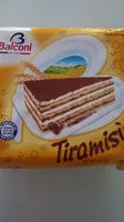 Sokerin määrä sisällä Torta Tiramisu