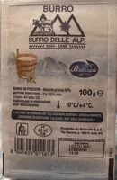 चीनी की मात्रा Burro delle Alpi