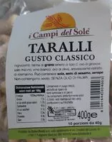 Sokerin määrä sisällä taralli gusto classico