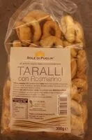 İçindeki şeker miktarı Taralli con Rosmarino