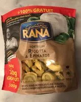 चीनी की मात्रा Tortellini Ricotta & Epinards