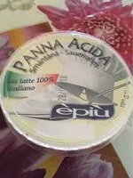 入っている砂糖の量 Panna acida