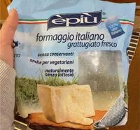入っている砂糖の量 Formaggio italiano grattuggiato fresco