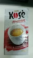 中的糖分和营养成分 Kose