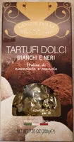 Suhkru kogus sees tartufi dolci bianchi e neri