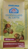 चीनी की मात्रा Cioccolato al latte con nocciole intere