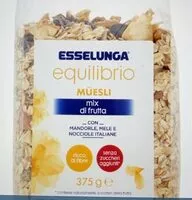 Suhkru kogus sees Müesli Mix di Frutta