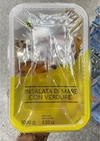 Suhkru kogus sees Insalata di mare con verdure