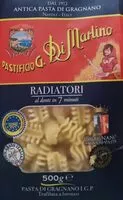 Количество сахара в Pasta RADIATORI