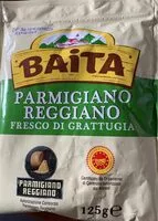 Sokerin määrä sisällä Parmigiano Reggiano fresco di grattugia